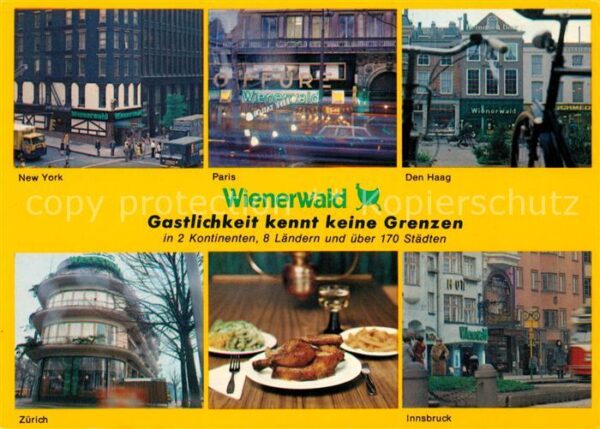 Restaurant Hotel Wienerwald New York Paris Den Haag Züri