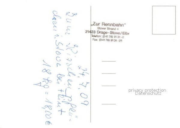 Drage Elbe Restaurant Zur Rennbahn – Bild 2