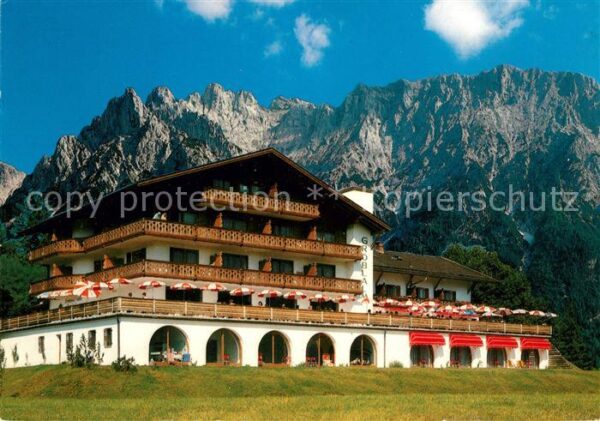 Mittenwald Bayern Berggasthaus-Cafe Gröbl-Alm