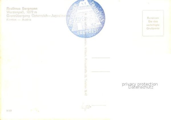 Wurzenpass Rasthaus Bergmann – Bild 2