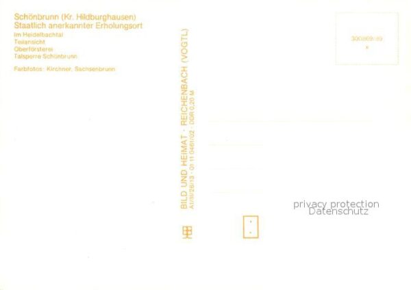 Schoenbrunn Schleusegrund Heidelbachtal Oberförsterei Talsperre – Bild 2