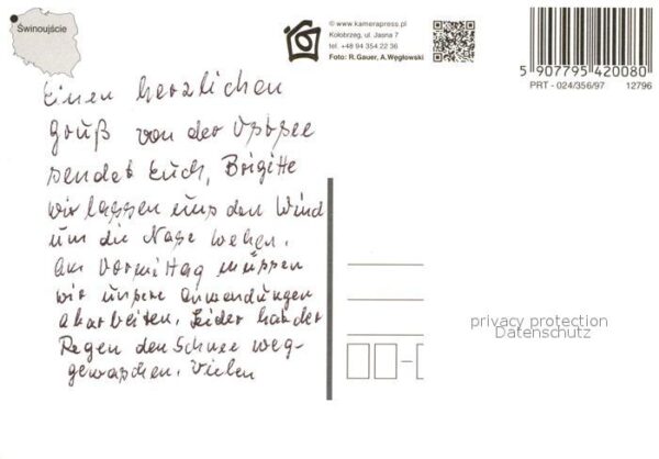 Swinoujscie Swinemuende Turm Windmühle Fähre Unity Line – Bild 2