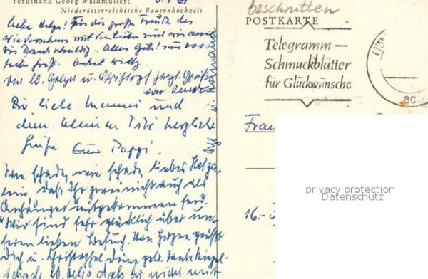 Kuenstlerkarte Ferdinand Georg Waldmüller Niederösterr – Bild 2