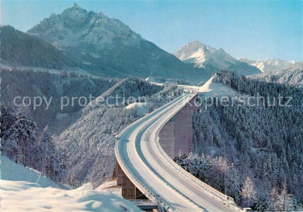 Autobahn Brenner Europabrücke Serles Habicht