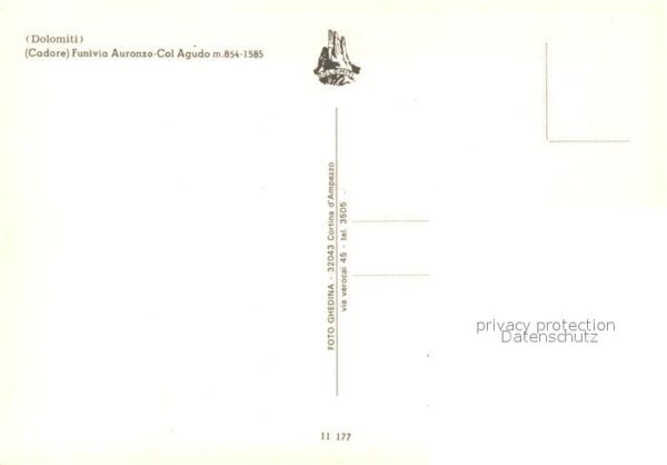 Seilbahn Funivia Auronzo-Col Agudo Cadore Dolomi – Bild 2