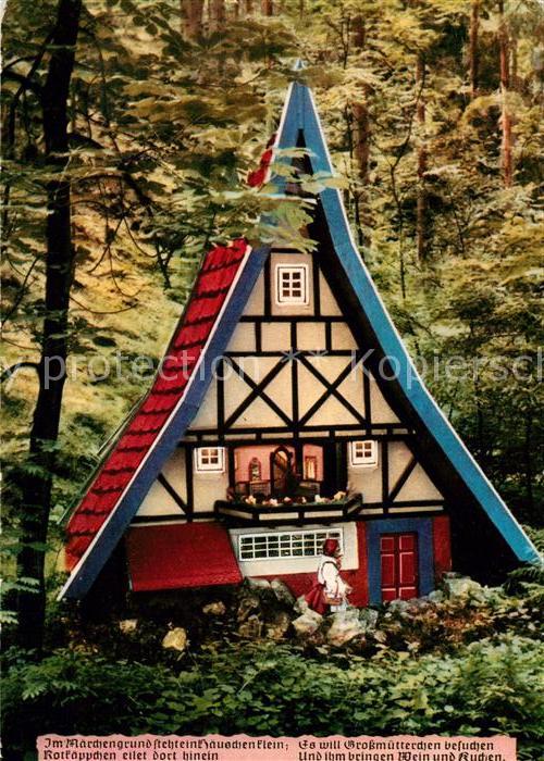 Maerchen Sagen Rotkäppchen und der Wolf Märchengrund B