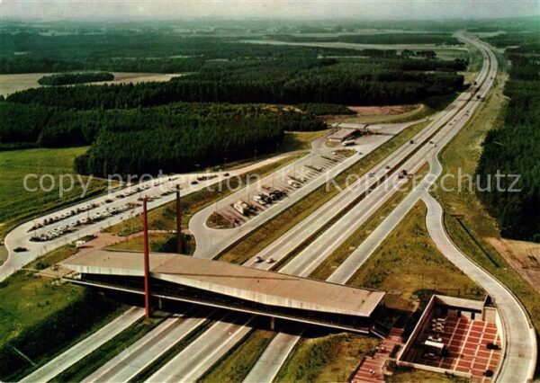 Autobahn Brückenrasthaus Dammer Berge Holdorf