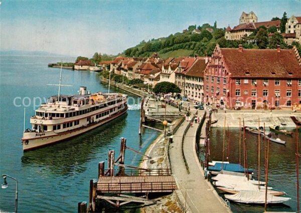 Motorschiffe Allgäu Meersburg am Bodensee Hafen