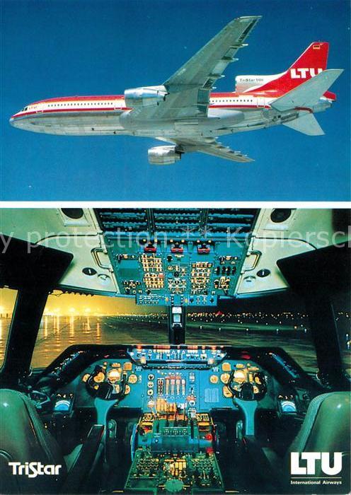 Flugzeuge Zivil LTU TriStar L-1011-500 Cockpit