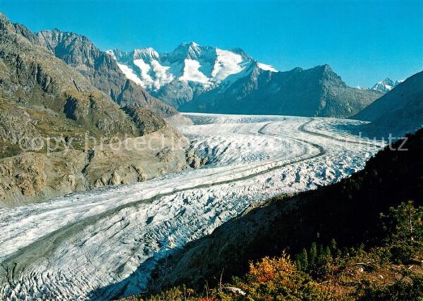 Gletscher Aletschgletscher Schönbühlhorn Wannenho