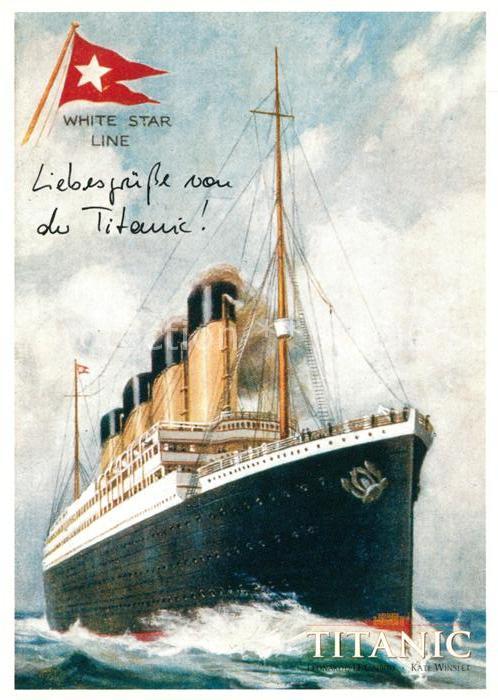 Dampfer Oceanliner Titanic Werbung Kino