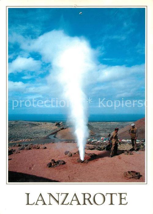 Geysire Vulcans Geysers Vulkane Lanzarote Montana de Fuego
