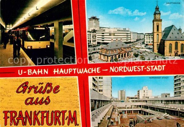 U-Bahn Subway Underground Metro Frankfurt am Main Hauptwache Nordwest-S