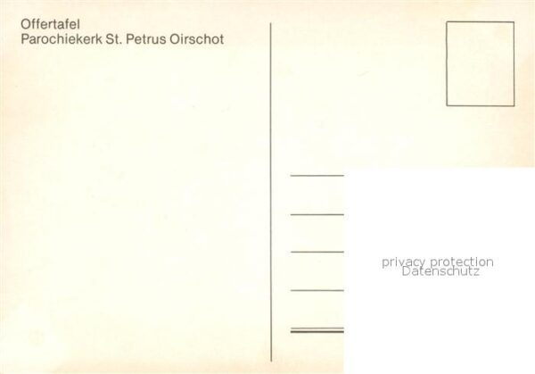 Oirschot Parochiekerk Sankt Petrus Offertafel – Bild 2