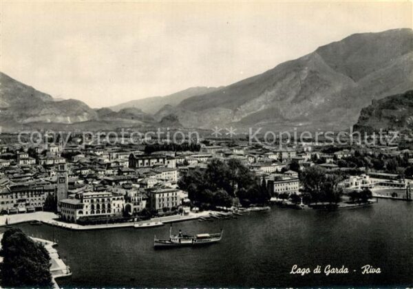 Lago di Garda Flugaufnahme Riva