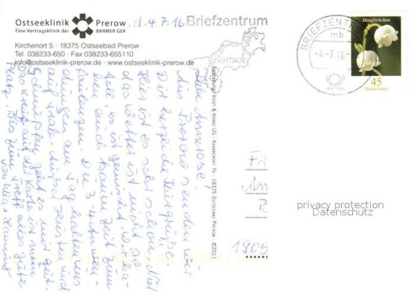 Prerow Ostseebad Fliegeraufnahme Ostseeklinik – Bild 2