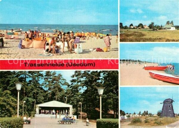 Trassenheide Usedom Strand Musikpavillon Mühle Jugenderholu