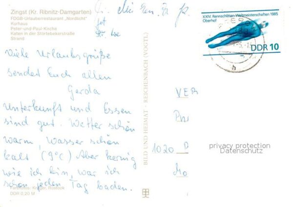 Zingst Ostseebad FDGB Urlauberrestaurant Nordlicht Kurha – Bild 2