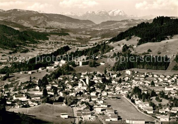 Oberstaufen Fliegeraufnahme Kuranstalt Malas Säntis