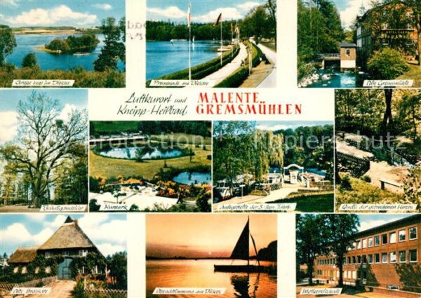Malente-Gremsmuehlen Insel Dieksee Promenade Quelle der gebr