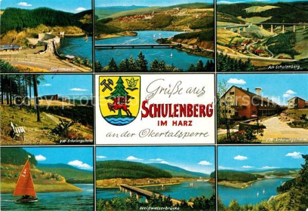 Schulenberg Oberharz Sperrmauer VW Erholungsheim Weißwasserb