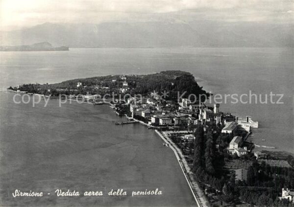 Sirmione Lago di Garda Fliegeraufnahme