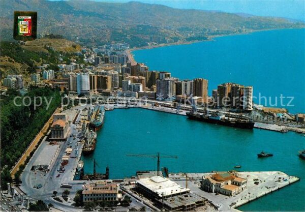 Malaga Andalucia Fliegeraufnahme Hafen