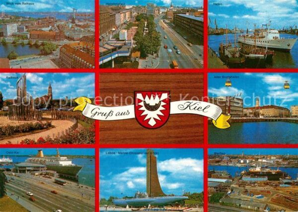 Kiel Rathaus Holstenplatz Hafen Alter Bootsh
