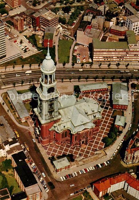 Hamburg Fliegeraufnahme Hauptkirche Sankt Micha