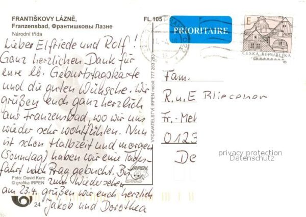 Frantiskovy Lazne Franzensbad Abendstimmung – Bild 2
