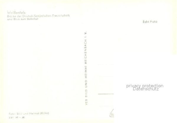 Weissenfels Saale Bahnhof Brücke der Deutsch Sowjetischen – Bild 2