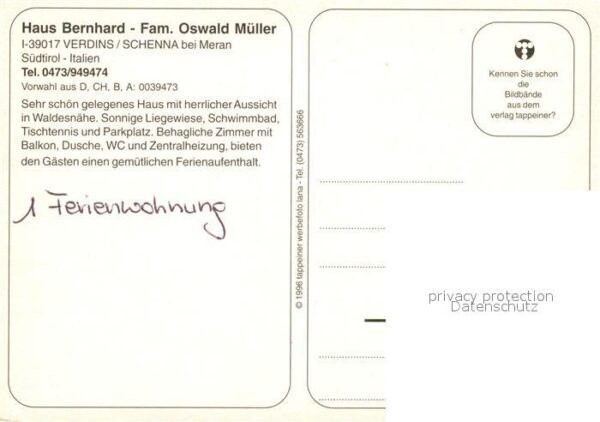 Verdins Haus Bernhard Schwimmbad – Bild 2