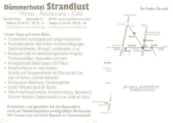 Lembruch Dümmerhotel Strandlust – Bild 2