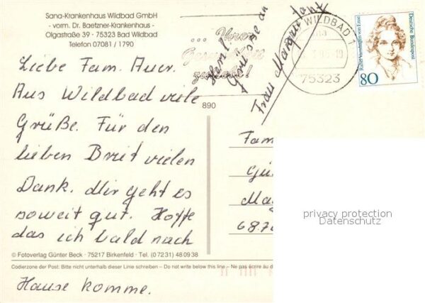 Bad Wildbad Sana Krankenhaus Baetzner – Bild 2