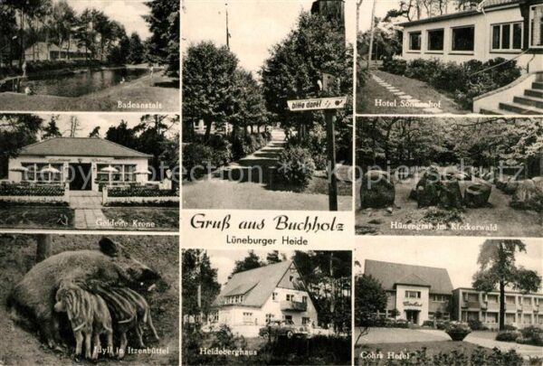 Lueneburger Heide Buchholz Badeanstalt Goldene Krone Hote