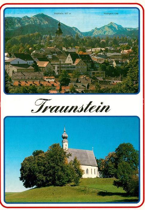 Traunstein Oberbayern Panorama Kirche Hochfelln Hochgern