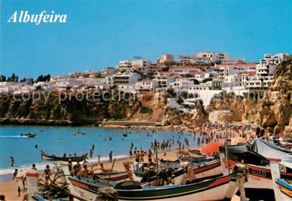 Albufeira Fischerboote Strand