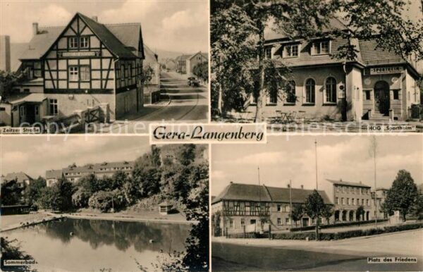 Langenberg Thueringen Zeitzer Strasse HOG Sportheim Sommerbad