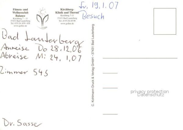 Bad Lauterberg Kirchberg Klinik und Therme Fitness und – Bild 2