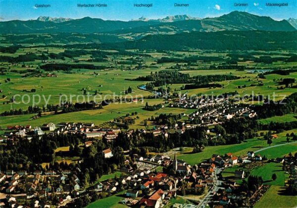 Waltenhofen Allgaeu Alpenpanorama Fliegeraufnahme