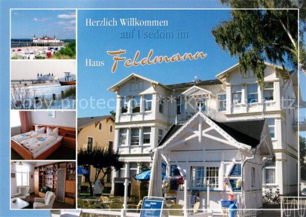 Ahlbeck Ostseebad Haus Feldmann Fremdenzimmer Seebrücke S