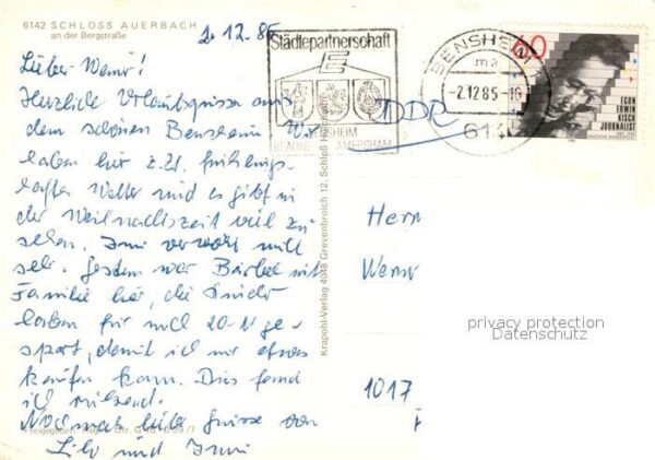 Auerbach Bergstrasse Schloss Auerbach Fliegeraufnahme – Bild 2
