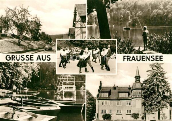 Frauensee Teilansichten Angeln Folklore Bootslieg