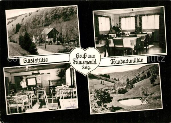 Frauenwald Thueringen Gaststätte Fraubachmühle Gasträume Teic