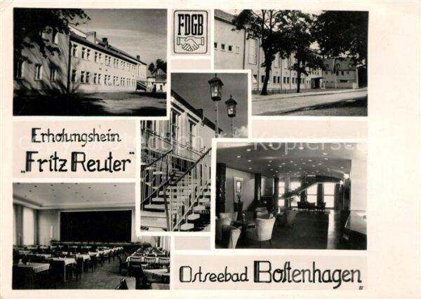 Boltenhagen Ostseebad FDGB Erholungsheim Fritz Reuter Speises