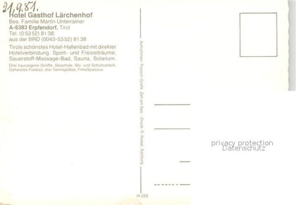 Erpfendorf Hotel Gasthof Lärchenhof Swimming Pool – Bild 2