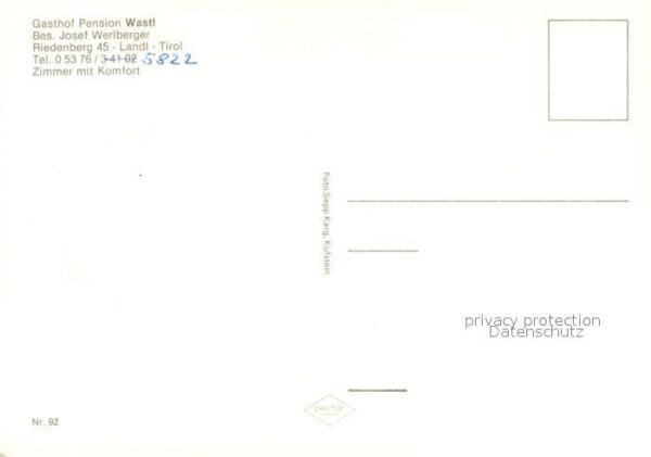 Landl Thiersee Gasthof Pension Wastl Gastraum – Bild 2