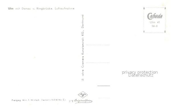 Ulm Donau Ringbrücke Fliegeraufnahme – Bild 2