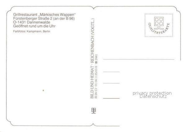 Dannenwalde Gransee Grillrestaurant Märkisches Wappen – Bild 2