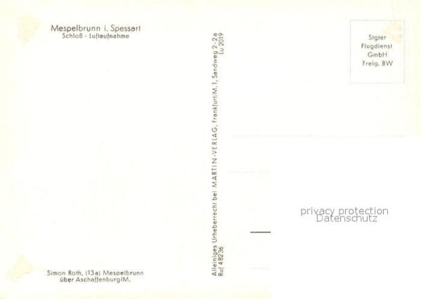 Mespelbrunn Schloss Fliegeraufnahme – Bild 2